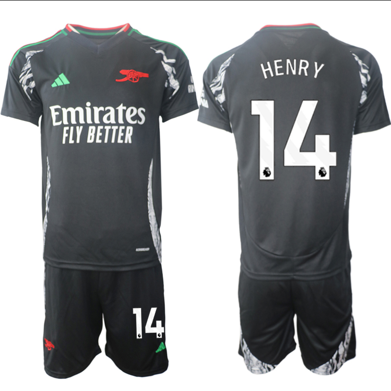Men 2024-2025 Club Arsenal away Black #14 Soccer Jersey->indianapolis colts->NFL Jersey